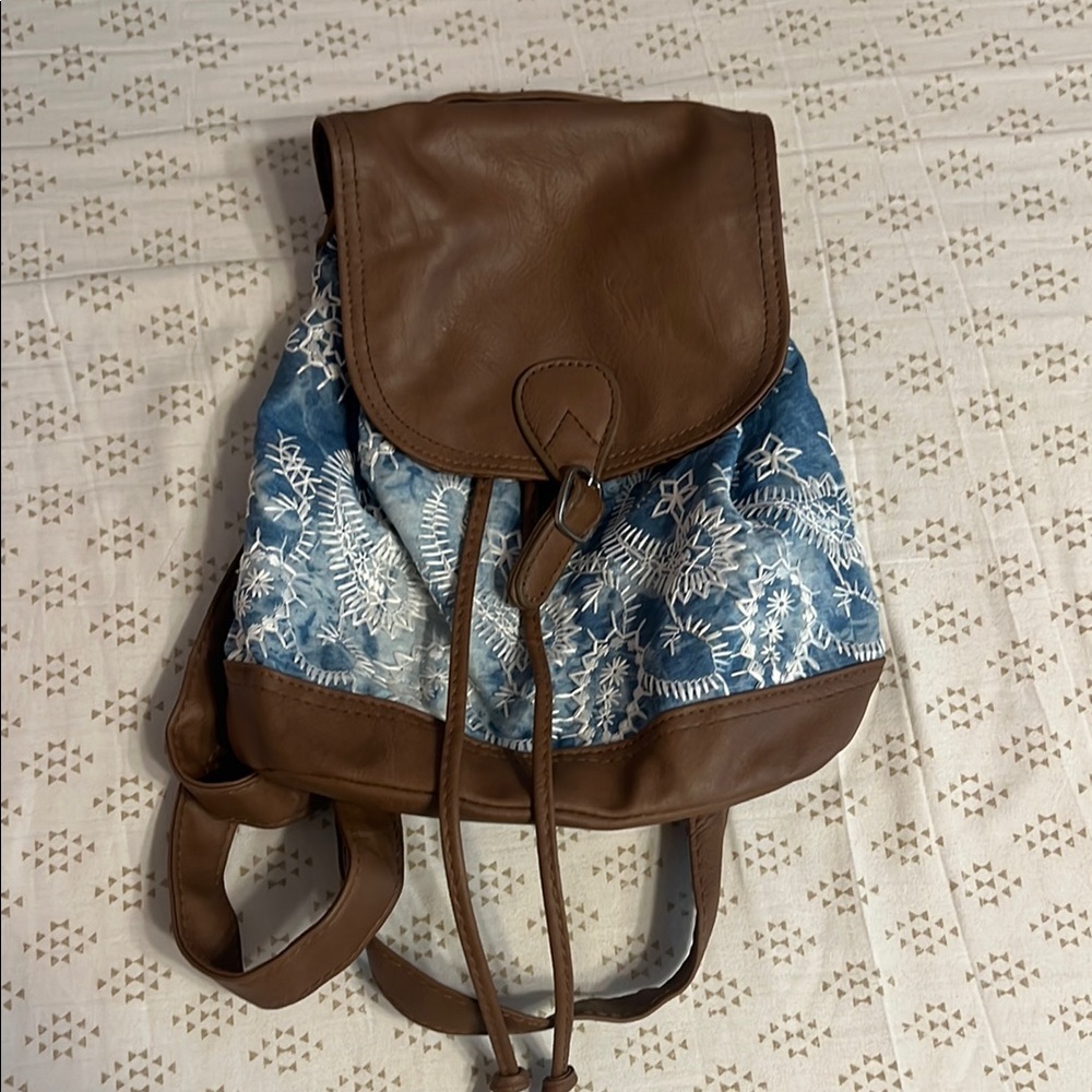 Claire’s Brown and Blue Women's Backpack